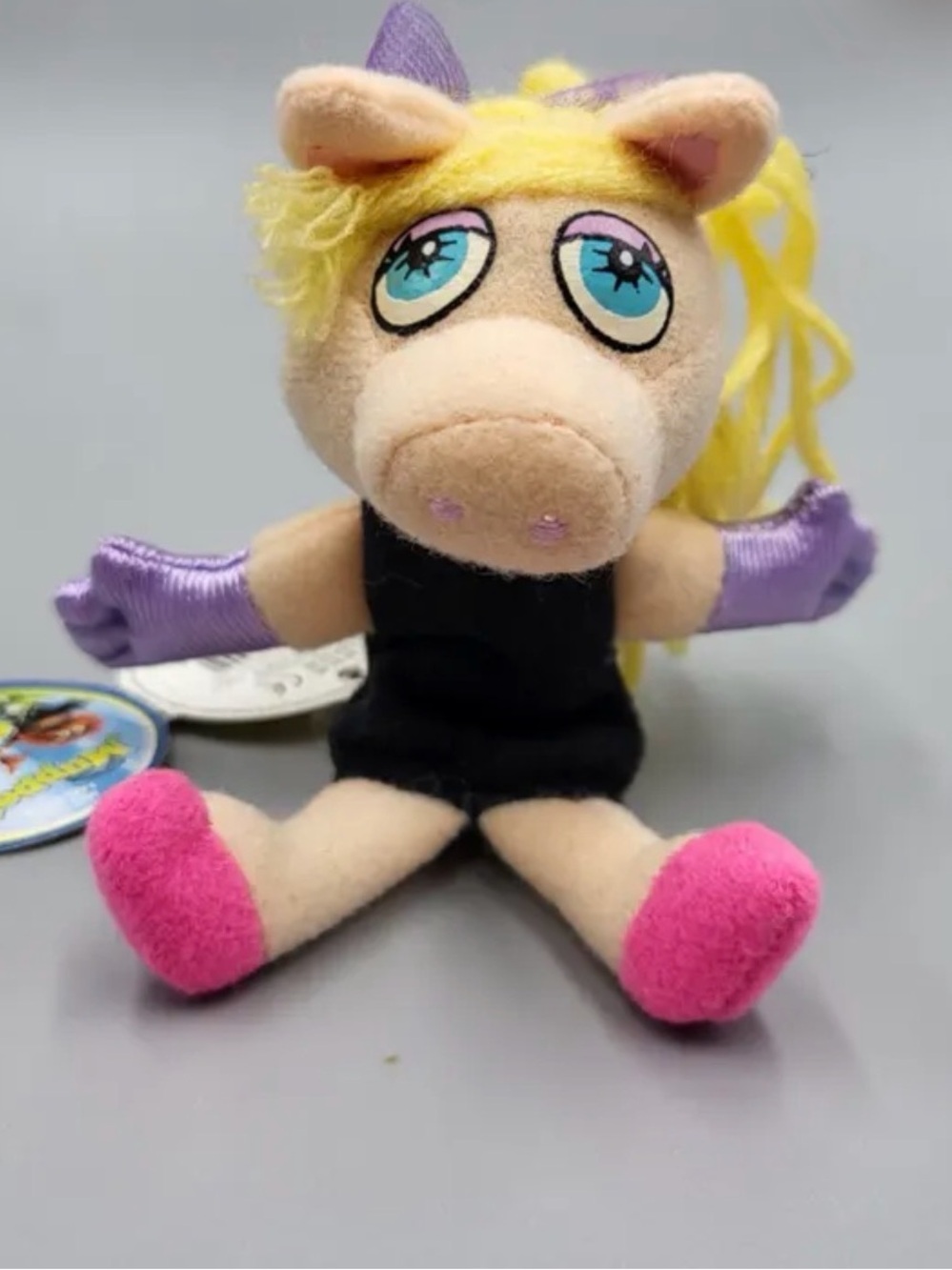 Miss Piggy Finger Puppet Muppets Starbucks Coffee 4 inch
